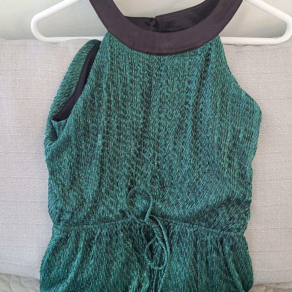 Blue/Green Tinsel Like Dress